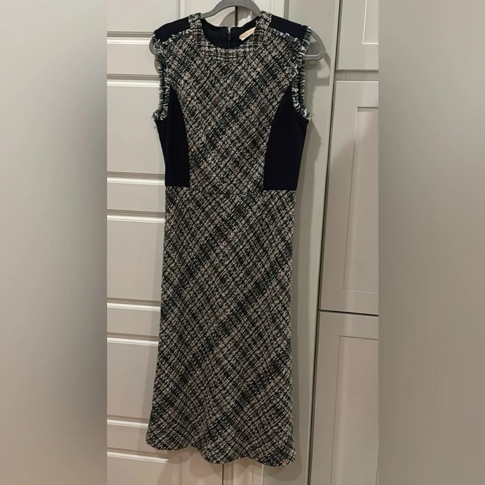 Tory Burch tweed midi dress size 6